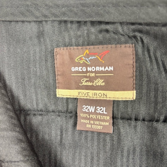 Greg Norman by Tasso Ella Men’s Flat Front Straight Leg Golf Pants Comfort - Picture 8 of 11